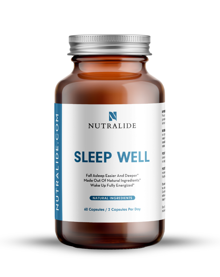 Nutralide SleepWell sleep aid bottle nutural ingeredients
